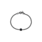 SAGAPO BRACCIALE Snap NERA CRISTALLO NERO