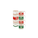 EASY LIFE CONFEZIONE 4 TAZZE MUG IMPIL. ENJOY YOURCHRISTMAS