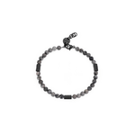 SAGAPO BRACCIALE Riot NERO e PIETRE PICASSO