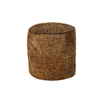 DKD Home Decor Poggiapiedi DKD Home Decor 46 x 46 x 50 cm Nero Marrone Leopardo Coloniale
