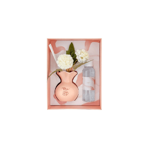 THUN CONFEZIONE REGALO MINI DIFFUSORE CON FIORI PESCA