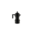 ALESSI CAFFETTIERA ESPRESSO PULCINA Nera 3 TAZZA Alluminio
