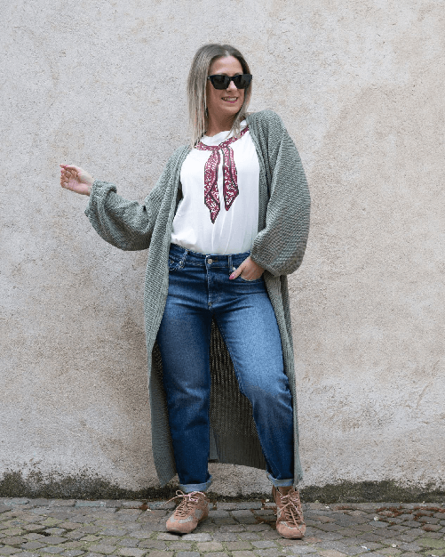 Haveone Cardigan lungo Haveone salvia