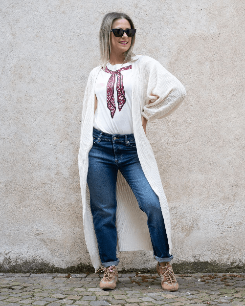 Haveone Cardigan lungo Haveone burro