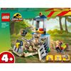 LEGO-Jurassic-Park-76957-La-Fuga-del-Velociraptor-Dinosauro-Giocattolo-per-Bambini-4--Anni-con-Dino-Fuoristrada-e-2-Minifigure