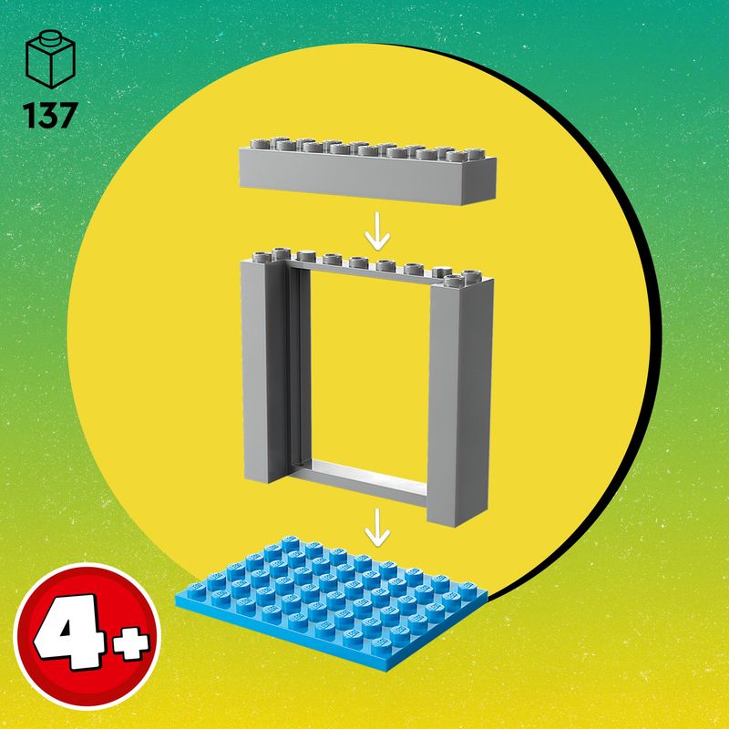 LEGO-Jurassic-Park-76957-La-Fuga-del-Velociraptor-Dinosauro-Giocattolo-per-Bambini-4--Anni-con-Dino-Fuoristrada-e-2-Minifigure