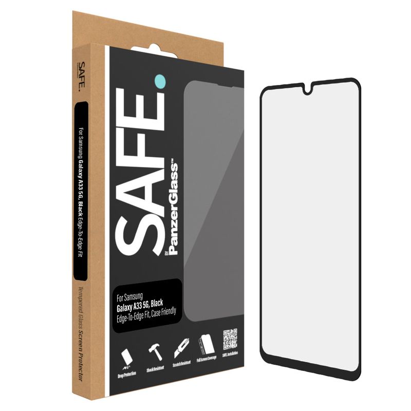 PanzerGlass-SAFE-Samsung-Galaxy-A33-5G-Case-Friendly---Black--SAFE95101--Pellicola-proteggischermo-trasparente-1-pz