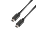 AISENS A107-0058 cavo USB 3 m USB 2.0 USB C Nero