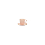 ROSE E TULIPANI TAZZA CAFFE' con PIATTO Concerto Rosa Cipria