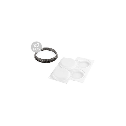 SILIKOMART STAMPO KIT TARTE RING Top White Silicone 12cm con ANELLO
