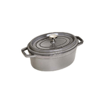 STAUB CASSERUOLA OVALE GHISA 37cm Grigio Graphite
