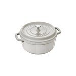 STAUB CASSERUOLA TONDA GHISA 24cm Bianco Tartufo