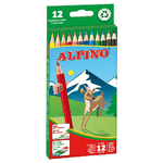 Alpino Pacchetto alpino di 12 penne a colori esagonali - miniera resistente alla miniera 3 mm