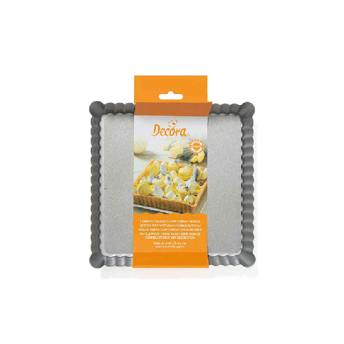 DECORA STAMPO CROSTATA FONDO MOBILE ANTIADERENTE 21X21CM