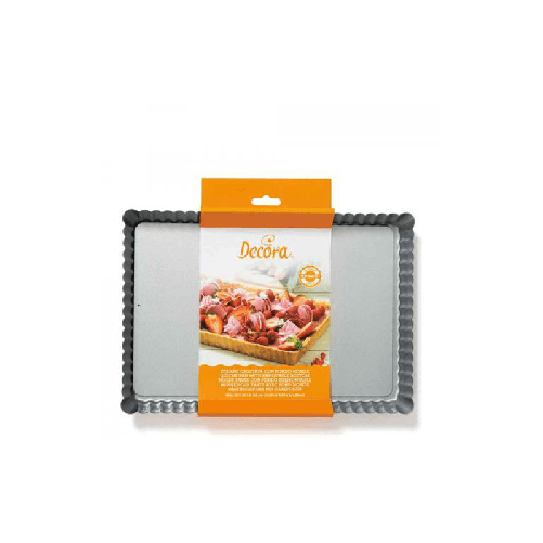 DECORA STAMPO CROSTATA FONDO MOBILE ANTIADERENTE 32x22cm