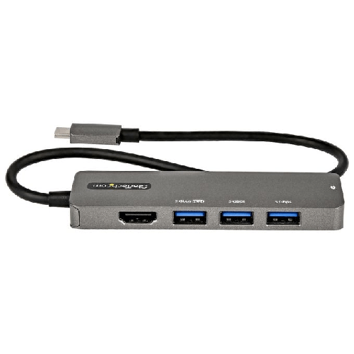 StarTech.com-Adattatore-Multiporta-USB-C---Mini-Docking-station-USB-C-a-HDMI-4K-60Hz--HDR10--Pass-Through-Power-Delivery-100-W---Hub-4-Porte-USB-3.0---Mini-Dock-USB-Type-C---Cavo-da-30-cm--DKT30CHPD3-