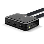 Lindy 42345 switch per keyboard-video-mouse (kvm) montaggio rack nero