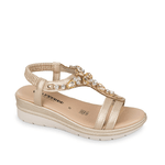 VALLEVERDE SCARPE SANDALO SANDALI DONNA VALLEVERDE 55563 ORO ORIGINALE PE 2025