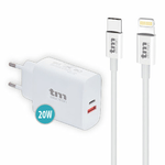 TM Electron Caricabatterie da Parete TM Electron 20 W Lightning/USB-C (1 Unità)