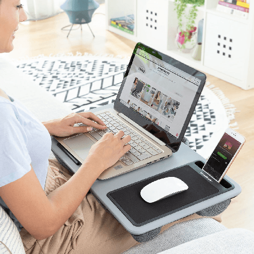InnovaGoods Scrivania Portatile per Laptop con Cuscino XL Deskion InnovaGoods
