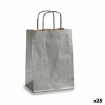 Pincello Busta di Carta Pincello 18241 Argentato 18 x 8 x 31 cm (25 Unità)