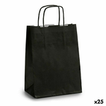 Pincello Busta di Carta Pincello 18242 Nero 18 x 8 x 31 cm (25 Unità)