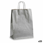 Pincello Busta di Carta Pincello 32411 Argentato 12 x 52 x 32 cm 32 X 12 X 50 cm (25 Unità)