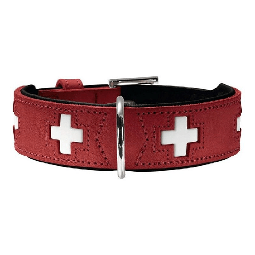 Hunter Collare per Cani Hunter Swiss Rosso/Nero (47-54 cm)
