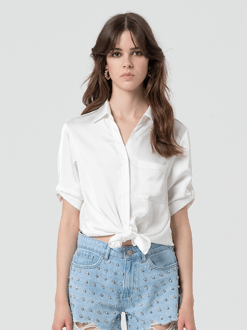 FRACOMINA MAGLIA CAMICIA BLUSA DONNA FRACOMINA FR25ST6017W73301 BEIGE ORIGINALE PE 2025