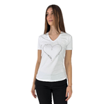 FRACOMINA MAGLIA T SHIRT DONNA FRACOMINA FP25ST3007J401N5 COTONE BIANCO ORIGINALE PE 2025
