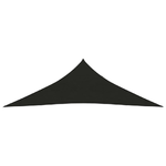 VidaXL Vela Parasole 160 g/m² Nera 2,5x2,5x3,5 m in HDPE