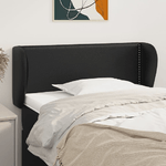 VidaXL Testiera ad Orecchio Nera 83 x 23 x 78/88 cm in Similpelle