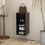 VidaXL Scarpiera Nera 31,5x35x70 cm in Truciolato