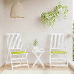 VidaXL Cuscini per Sedia 2 pz Verde Brillante 50x50x3cm Tessuto Oxford