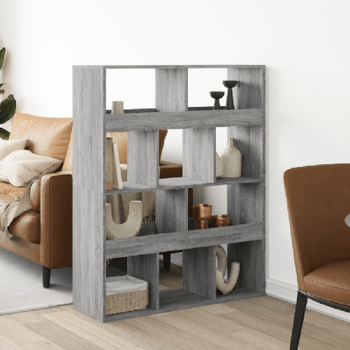 VidaXL Divisorio Stanza Grigio Sonoma 100x33x125,5 cm in Truciolato