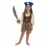 BigBuy Carnival Costume per Bambini Righe Pirata (4 Pezzi)