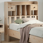VidaXL Testiera con Ripiani 100 cm in Legno Massello di Pino