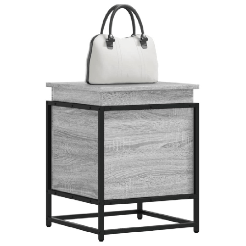 VidaXL Contenitore con Coperchio Grigio Sonoma 40x40x51,5cm Truciolato