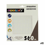 Pincello Etichette adesive Pincello 1711080 Bianco 12 x 18 mm Rettangolare (12 Unità)