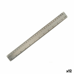 Pincello Righello Pincello AR1607007 Argentato Alluminio 0,5 x 35,5 x 4 cm (12 Unità)