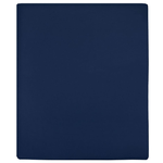 VidaXL Lenzuola con Angoli Jersey 2pz Blu Marino 90x200 cm Cotone
