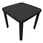 TrAdE Shop Traesio  Tavolo Quadrato Da Giardino 80x80x73hcm In Plastica Arredo Spazio Esterno 235420 -
