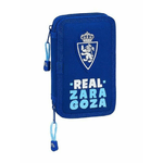 Real Zaragoza Astuccio Doppio Real Zaragoza Azzurro 12.5 x 19.5 x 4 cm (28 Pezzi)