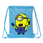 Minions Zainetto con Cordini Minions Minionstatic Azzurro 26 x 34 x 1 cm