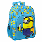 Minions Zaino Scuola Minions Minionstatic Azzurro 33 x 42 x 14 cm