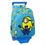 Minions Trolley per la Scuola Minions Minionstatic Azzurro (26 x 34 x 11 cm)