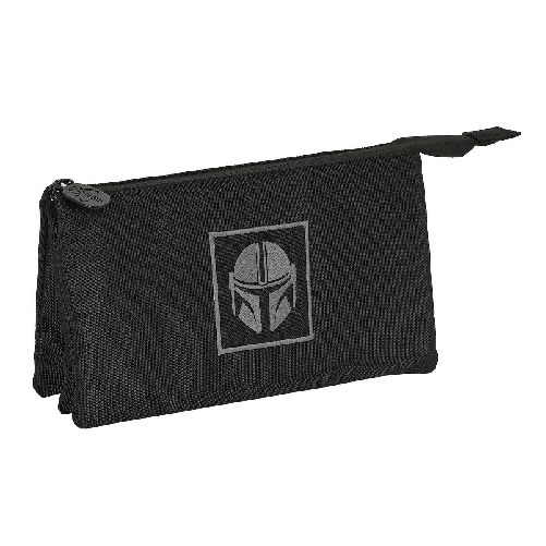 The Mandalorian Portaoggetti Triplo The Mandalorian Nero (22 x 12 x 3 cm)