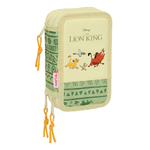 Mufasa Plumier Triplo Mufasa Verde Beige 12,5 x 19,5 x 5,5 cm 37 Pezzi