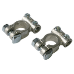 Ring Terminale batteria doppia vite ottone polo positivo cavo 40-60 mm blister