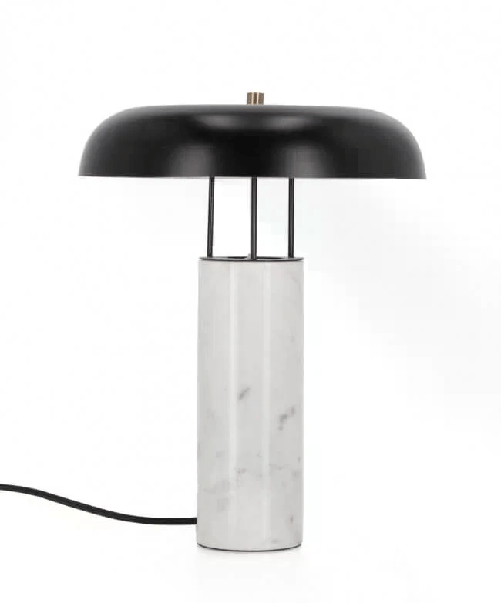 Bizzotto Lampada tavolo in marmo con paralume - SHIORI